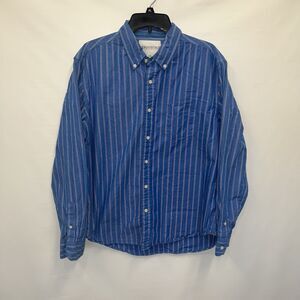 Aeropostale Button Up Adult Large Mens Multicolor Long Sleeve 100% Cotton Shirt